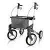 Rollatoren|Die moderne Hausfrau Rollator Olympos ATR M, faltbar, mit Tasche silber