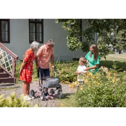 Rollatoren|Die moderne Hausfrau Rollator Olympos ATR M, faltbar, mit Tasche silber