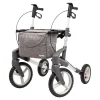 Die moderne Hausfrau Rollator Olympos ATR MS, faltbar, mit Tasche silber