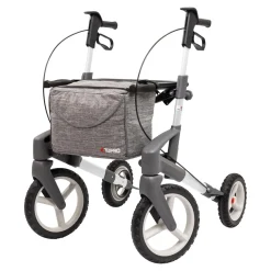 Rollatoren|Die moderne Hausfrau Rollator Olympos ATR MS, faltbar, mit Tasche silber