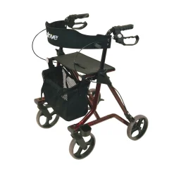 Rollatoren|Die moderne Hausfrau Rollator Torro mit Tasche, Rückengurt und Stockhalter