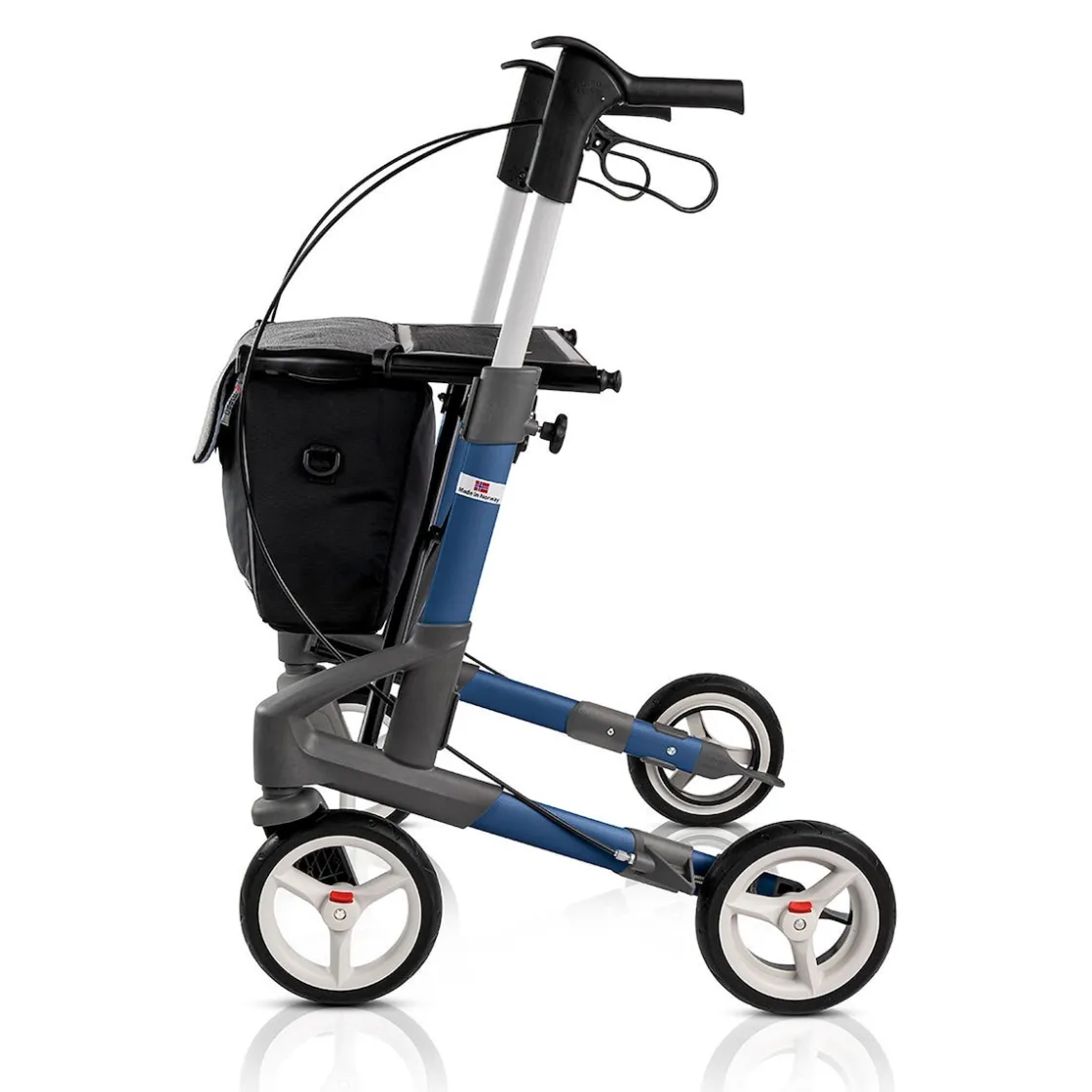 Rollatoren|Die moderne Hausfrau Rollator Troja 5G M, faltbar, höhenverstellbar blau