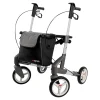 Rollatoren|Die moderne Hausfrau Rollator Troja 5G M, faltbar, höhenverstellbar silber