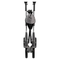 Rollatoren|Die moderne Hausfrau Rollator Troja 5G M, faltbar, höhenverstellbar silber