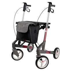 Rollatoren|Die moderne Hausfrau Rollator Troja 5G M, faltbar, höhenverstellbar rot