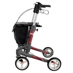 Rollatoren|Die moderne Hausfrau Rollator Troja 5G M, faltbar, höhenverstellbar rot