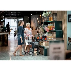 Rollatoren|Die moderne Hausfrau Rollator Troja 5G M, faltbar, höhenverstellbar rot