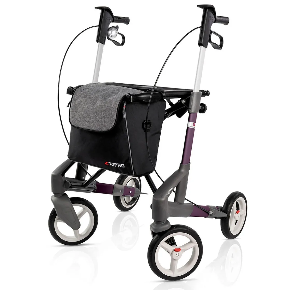 Rollatoren|Die moderne Hausfrau Rollator Troja 5G S, faltbar, höhenverstellbar lila