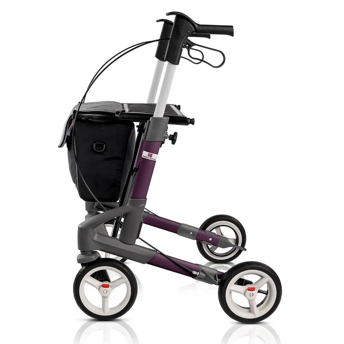 Rollatoren|Die moderne Hausfrau Rollator Troja 5G S, faltbar, höhenverstellbar lila