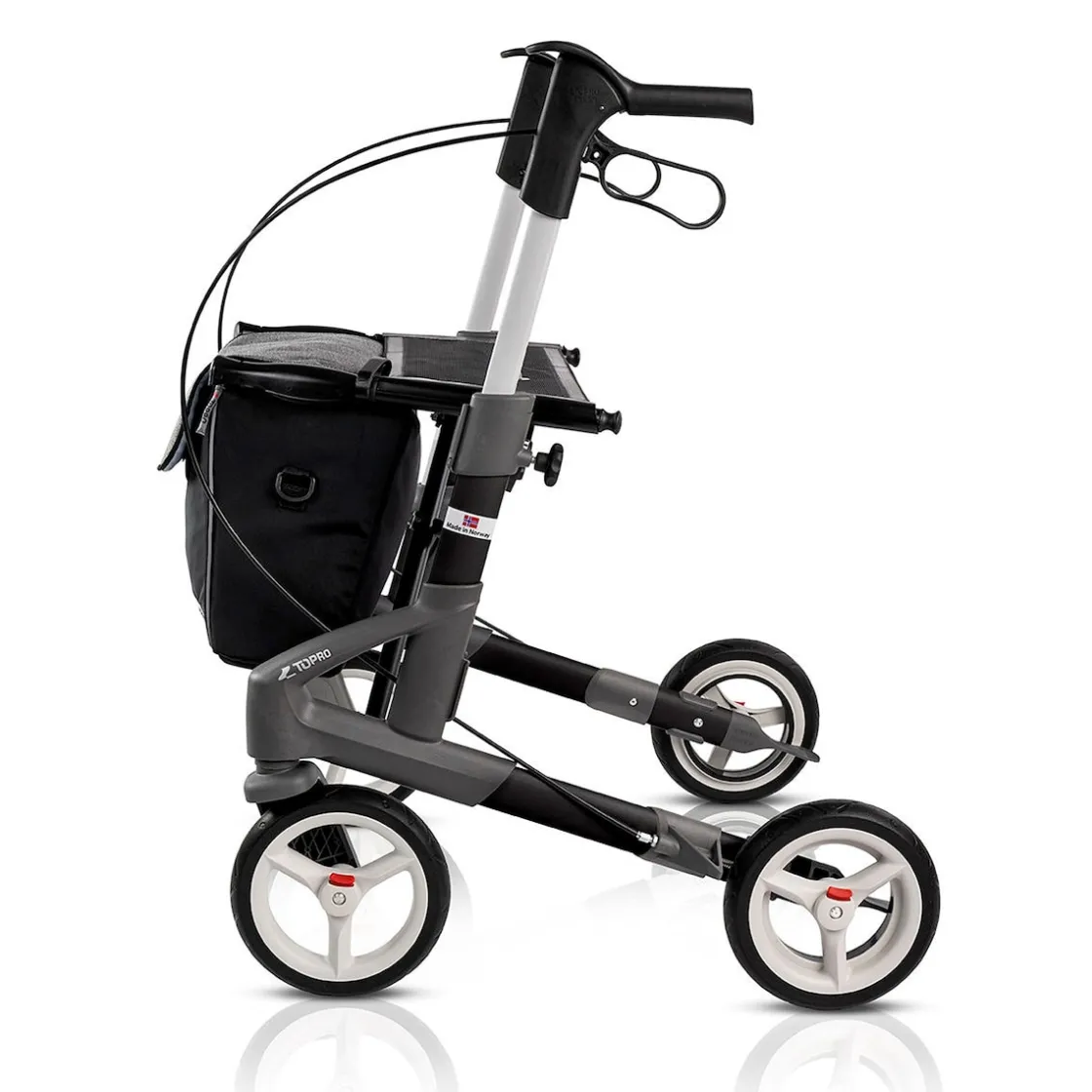 Rollatoren|Die moderne Hausfrau Rollator Troja 5G S, faltbar, höhenverstellbar schwarz