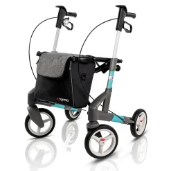Rollatoren|Die moderne Hausfrau Rollator Troja 5G S, faltbar, höhenverstellbar türkis