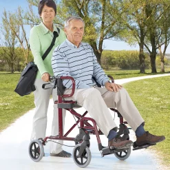 Rollatoren|Die moderne Hausfrau Rollator und Transportrollstuhl Diamond Deluxe 2in1