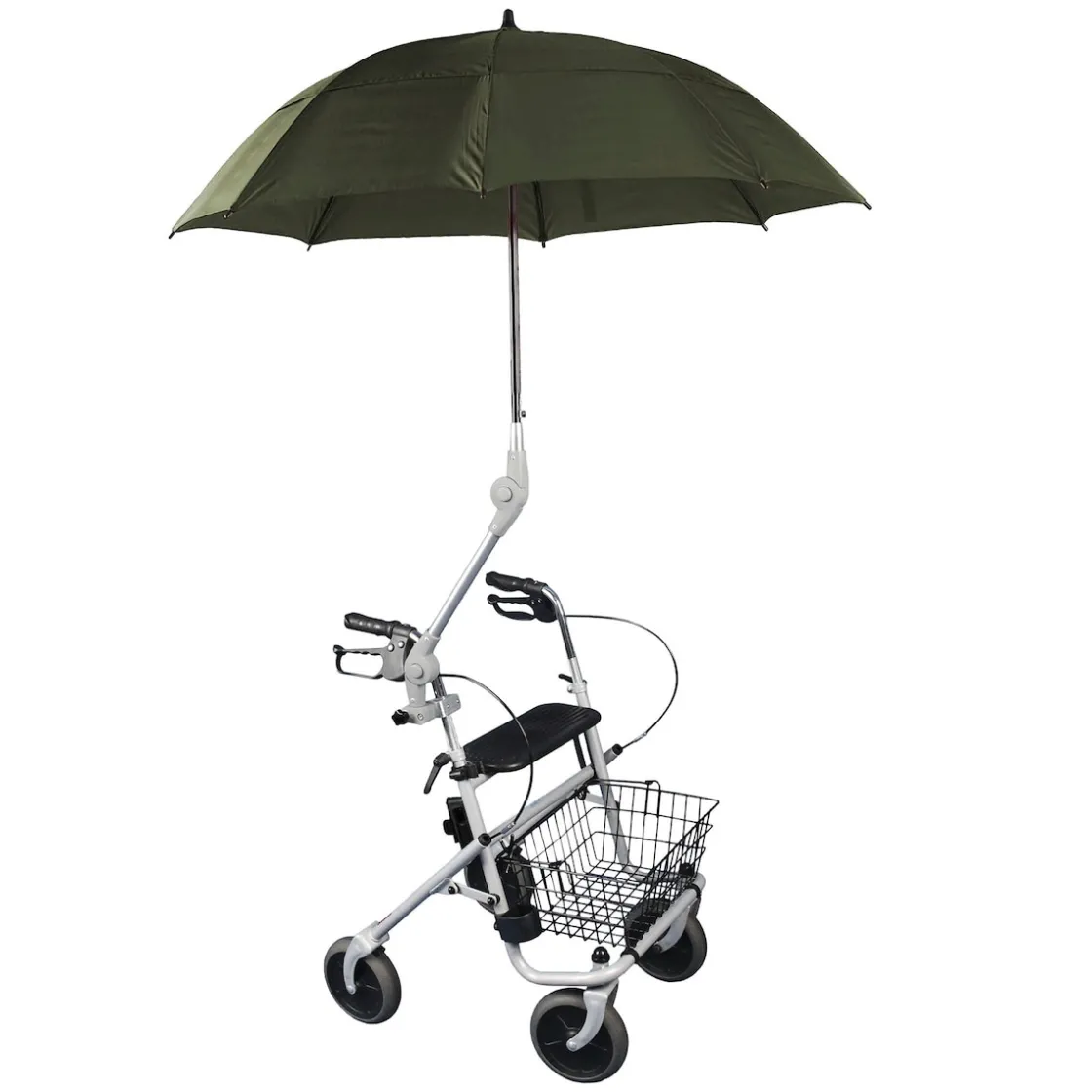 Rollatoren|Die moderne Hausfrau Rollatorschirm khaki