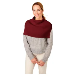 Shirts|Die moderne Hausfrau Rollkragen-Einsatz bordeaux