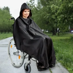 Regenbekleidung|Rollstühle|Die moderne Hausfrau Rollstuhl-Regencape schwarz