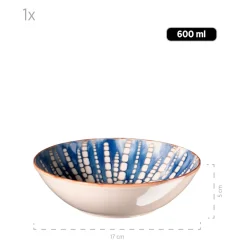 Schalen & Schüsseln|Die moderne Hausfrau Salatschüssel-Set, Iberico Blue 5 x Schüssel