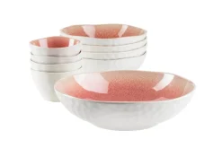 Schalen & Schüsseln|Die moderne Hausfrau Salatschüssel-Set, Steinzeug Frozen Berry