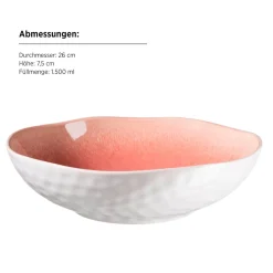 Schalen & Schüsseln|Die moderne Hausfrau Salatschüssel-Set, Steinzeug Frozen Berry