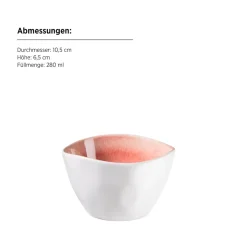 Schalen & Schüsseln|Die moderne Hausfrau Salatschüssel-Set, Steinzeug Frozen Berry