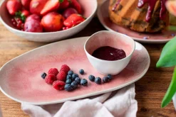 Schalen & Schüsseln|Die moderne Hausfrau Salatschüssel-Set, Steinzeug Frozen Berry