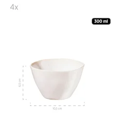 Schalen & Schüsseln|Die moderne Hausfrau Salatschüssel-Set, Steinzeug Frozen Weiß