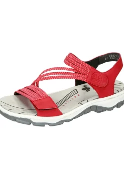 Sandalen|Die moderne Hausfrau Sandaletten rot