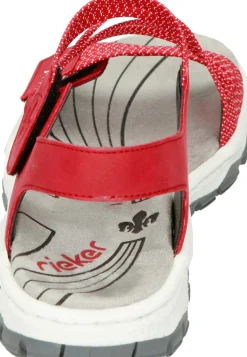 Sandalen|Die moderne Hausfrau Sandaletten rot