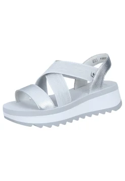Sandalen|Die moderne Hausfrau Sandaletten silber