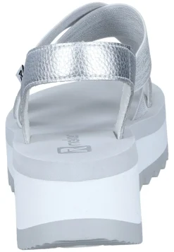 Sandalen|Die moderne Hausfrau Sandaletten silber