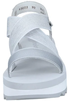 Sandalen|Die moderne Hausfrau Sandaletten silber