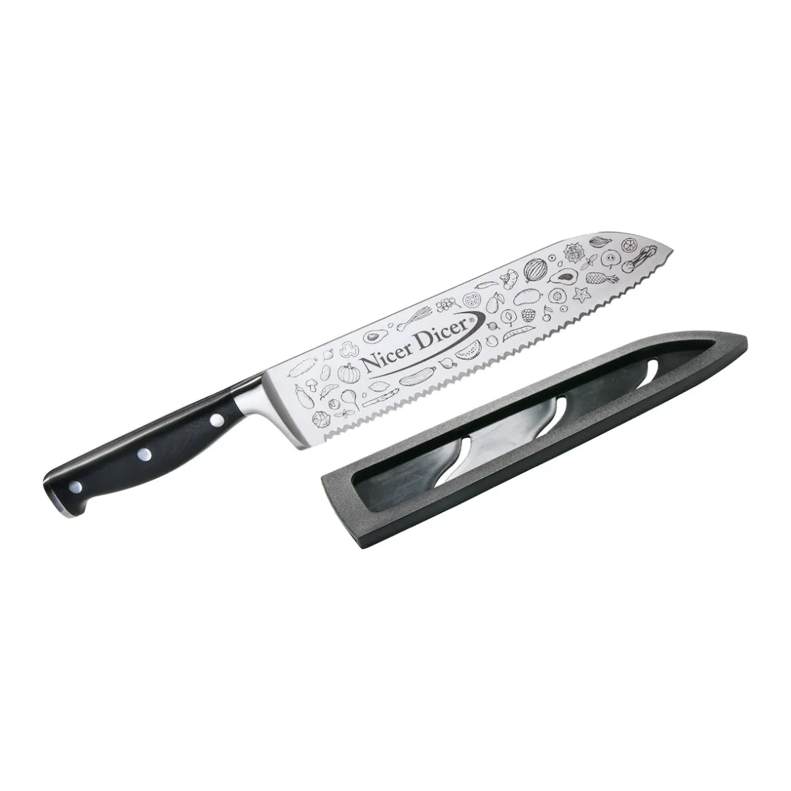 Koch- & Küchenmesser|Die moderne Hausfrau Santoku-Messer-Set, 2-teilig