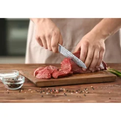 Koch- & Küchenmesser|Die moderne Hausfrau Santoku-Messer-Set, 2-teilig