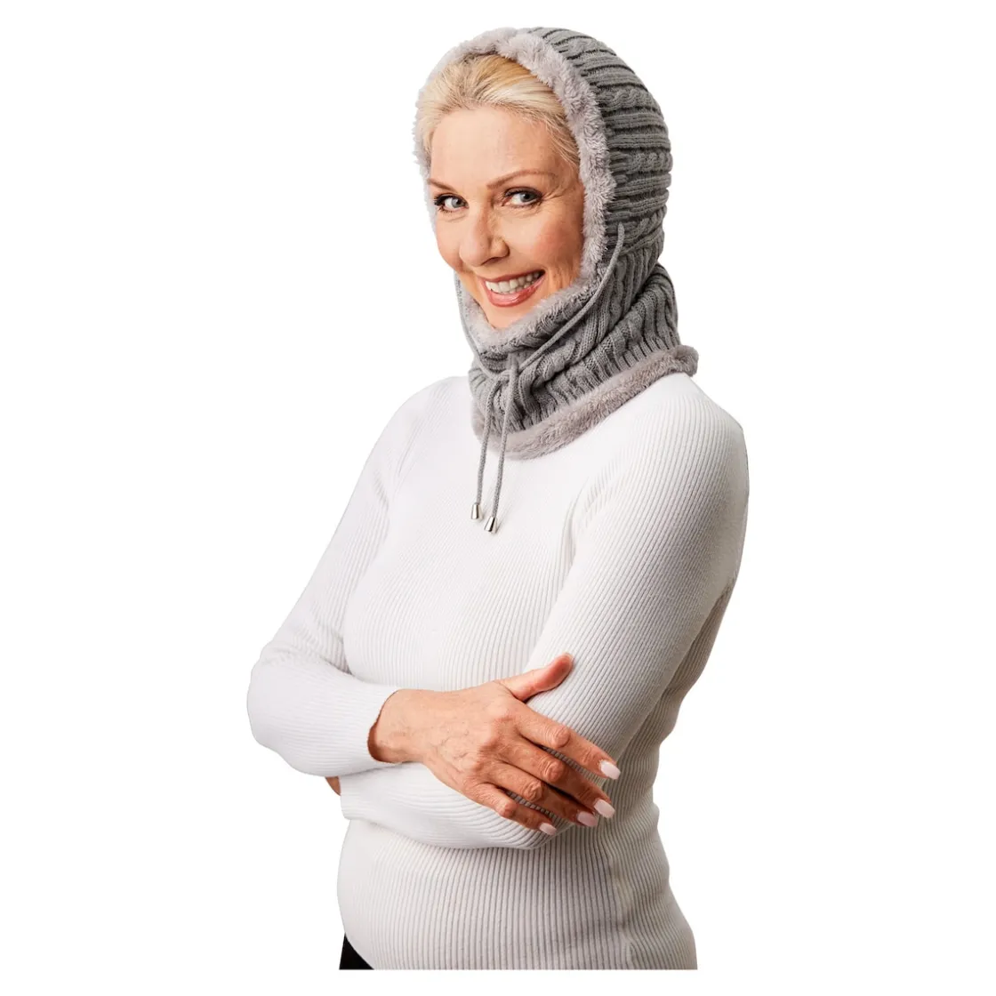 Mützen & Hüte ·Mützen|Die moderne Hausfrau Schalmütze „Helen“ grau