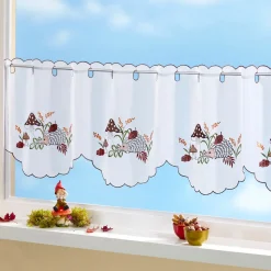Gardinen & Stores|Die moderne Hausfrau Scheibengardine "Igel" 115x45 cm