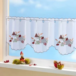 Gardinen & Stores|Die moderne Hausfrau Scheibengardine "Igel" 85x45 cm