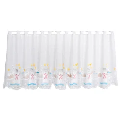 Gardinen & Stores|Die moderne Hausfrau Scheibengardine "Schneemann"