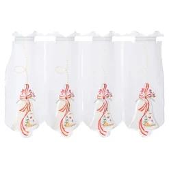 Gardinen & Stores|Die moderne Hausfrau Scheibengardine „Weihnachtsglocken“