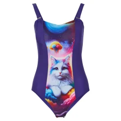 Badebekleidung|Die moderne Hausfrau Schlankbadeanzug "Summercat"