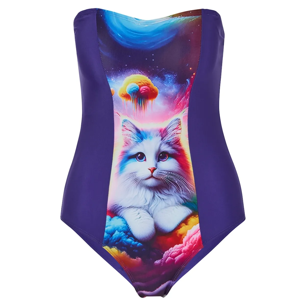 Damen Die moderne Hausfrau Schlankbadeanzug "Summercat"