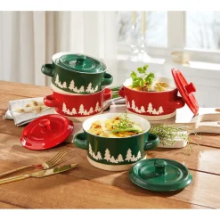 Töpfe|Die moderne Hausfrau Schlemmer-Töpfchen „Tannenbäume“, 4 Stück