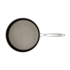 Pfannen|Die moderne Hausfrau Schmorpfanne mit Wabenstruktur, Edelstahl, 26 cm Pfannenhöhe: 8 cm; Volumen: 3,5 l