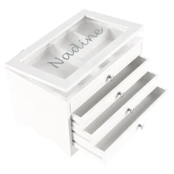 Schmuck & Uhren ·Schmuckhalter|Die moderne Hausfrau Schmuckkasten personalisiert mit Namen