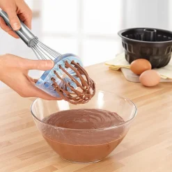 Backzubehör|Kochbesteck|Die moderne Hausfrau Schneebesen mit Abstreifer, 2-teilig