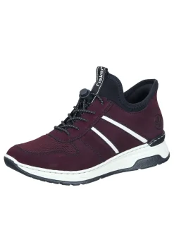 Stiefeletten|Die moderne Hausfrau Schnürer pflaume