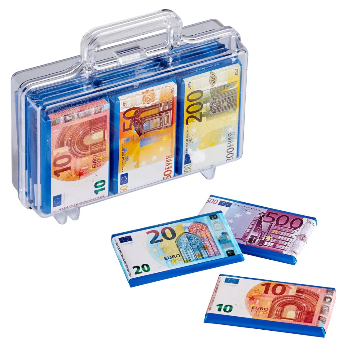 Süßwaren|Naschkatzen|Die moderne Hausfrau Schoko-Euro-Koffer, 112,5 g