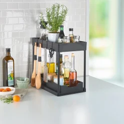 Die moderne Hausfrau Schrank Organizer, ausziehbar