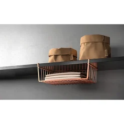 Küchenkörbe|Schrankorganizer|Die moderne Hausfrau Schrankkorb "Kanguro" Kupfer, 40 cm