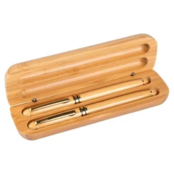 Bürobedarf|Die moderne Hausfrau Schreibset „Bambus“ mit Namen