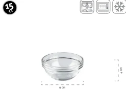 Schalen & Schüsseln|Die moderne Hausfrau Schüssel 9 cm 6-er Set EMPILABLE