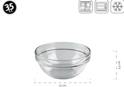 Schalen & Schüsseln|Die moderne Hausfrau Schüssel 12 cm 6-er Set EMPILABLE